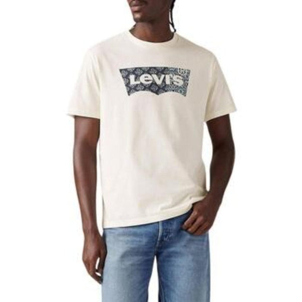 Levi's Crewneck Tee Batwing Bandana Fill In Ivory