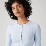 Levi's Dry Goods Pointelle Long Sleeve Tee in Blue