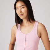 Levi's Dry Goods Pointelle Tank Top in Fragrant Lilac in Pink
