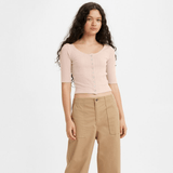 Levi's Dry Goods Pointelle Top Pink