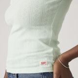 Levi's Dry Goods T-Shirt Pale Blue Pointelle