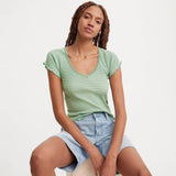 Levi's Dry Goods V-neck Tee in Green