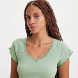 Levi's Dry Goods V-neck Tee in Green