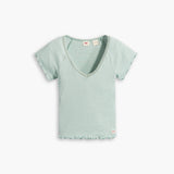 Levi's Dry Goods V-neck Tee in Green