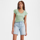 Levi's Dry Goods V-neck Tee in Green