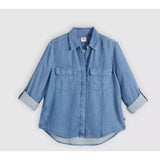Levi's Elaine Utility Shirt In Chill Girl Blue