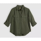 Levi's Elaine Utility Shirt In Deep Depth Green
