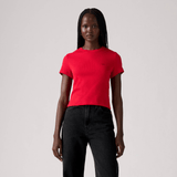 Levi's Essential Sporty Rib Tee In True Red