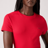 Levi's Essential Sporty Rib Tee In True Red