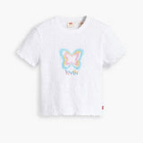 Levi's Graphic Butterfly Popcorn Tee in White