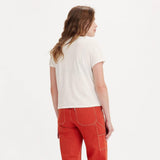 Levi's Graphic Classic Tee in Cash Prize Egret White