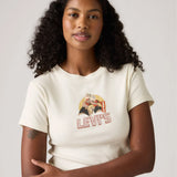 Levi’s Graphic Essential Sporty Tee In Archival Egret
