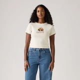 Levi’s Graphic Essential Sporty Tee In Archival Egret