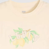 Levi's Graphic Essential Sporty Tee Studded Lemons Seedpearl In Orange