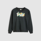 Levi's Graphic Everyday Crewneck Sweatshirt Orange Farm Pirate Black