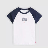Levi's Graphic Riley Raglan Tee In Sound On Orbit