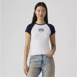 Levi's Graphic Riley Raglan Tee In Sound On Orbit