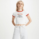 Levi's Graphic Ringer Mini Tee Bright White/Red
