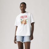 Levi's Graphic Tabor Tee Vitamin Sea Bright In White