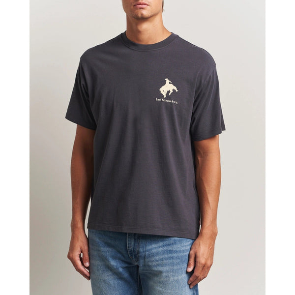 Levi's Graphic Vintage Fit Tee In Faded Black