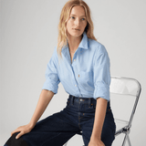 Levi's Harlie Boyfriend Shirt in Serenity Blue