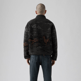 Levi's Idyllwild Sherpa Popover Jacket Running Horses Lands In Black