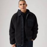 Levi's Joonie Sherpa Jacket Dark Phantom In Black
