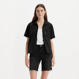 Levi's Joyce Short Sleeve Resort Shirt In Black Caviar