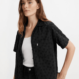 Levi's Joyce Short Sleeve Resort Shirt In Black Caviar
