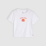 Levi's Let's Jam Brand-Embroidered Cotton-Blend T-Shirt in White