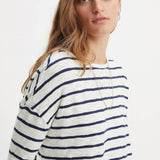 Levi's Margot Long Sleeve Tee Saint Stripe Naval Academy