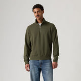 Levi's Original Housemark Quarter-Zip Pullover In Green