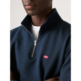 Levi's® Original Quarter Zip Jumper In Navy Blazer