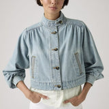 Levi's Parker Pretty Short Coat Hello People Blue