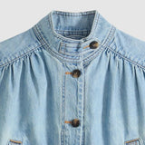 Levi's Parker Pretty Short Coat Hello People Blue