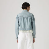 Levi's Parker Pretty Short Coat Hello People Blue