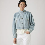 Levi's Parker Pretty Short Coat Hello People Blue