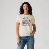 Levi's Printed Iconic Graphic Tee In Off-White