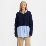 Levi's Rae Cropped Sweater Nightwatch Blue