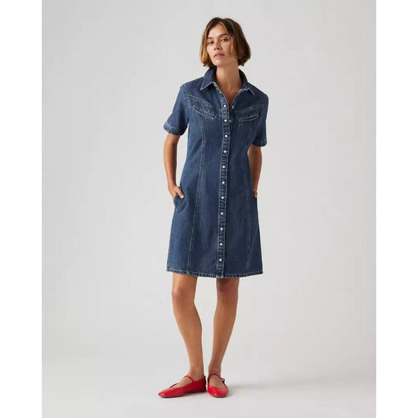 Levi's Rinoa Denim Dress In Indigo