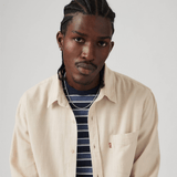 Levi's Sunset Pocket Standard Fit Cotton Linen Shirt in Porridge Cotton Linen Beige