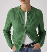 Levi's Supersoft Crewneck Cardigan In Green