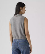 Levi's Supersoft Mini Ruffle Vest Top In Grey