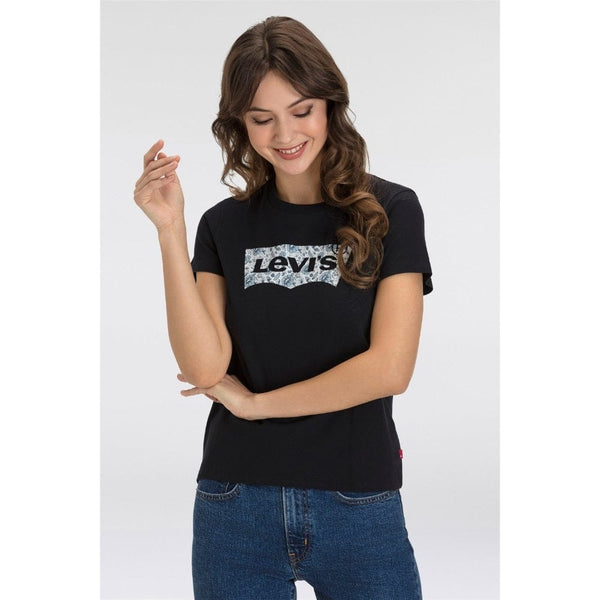 Levi's The Perfect Tee Ananda Floral In Black