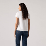 Levi's The Perfect Tee in Fuzzy Dot Bw Fill Bright White