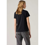 Levi's The Perfect Tee Leopard Caviar In Black