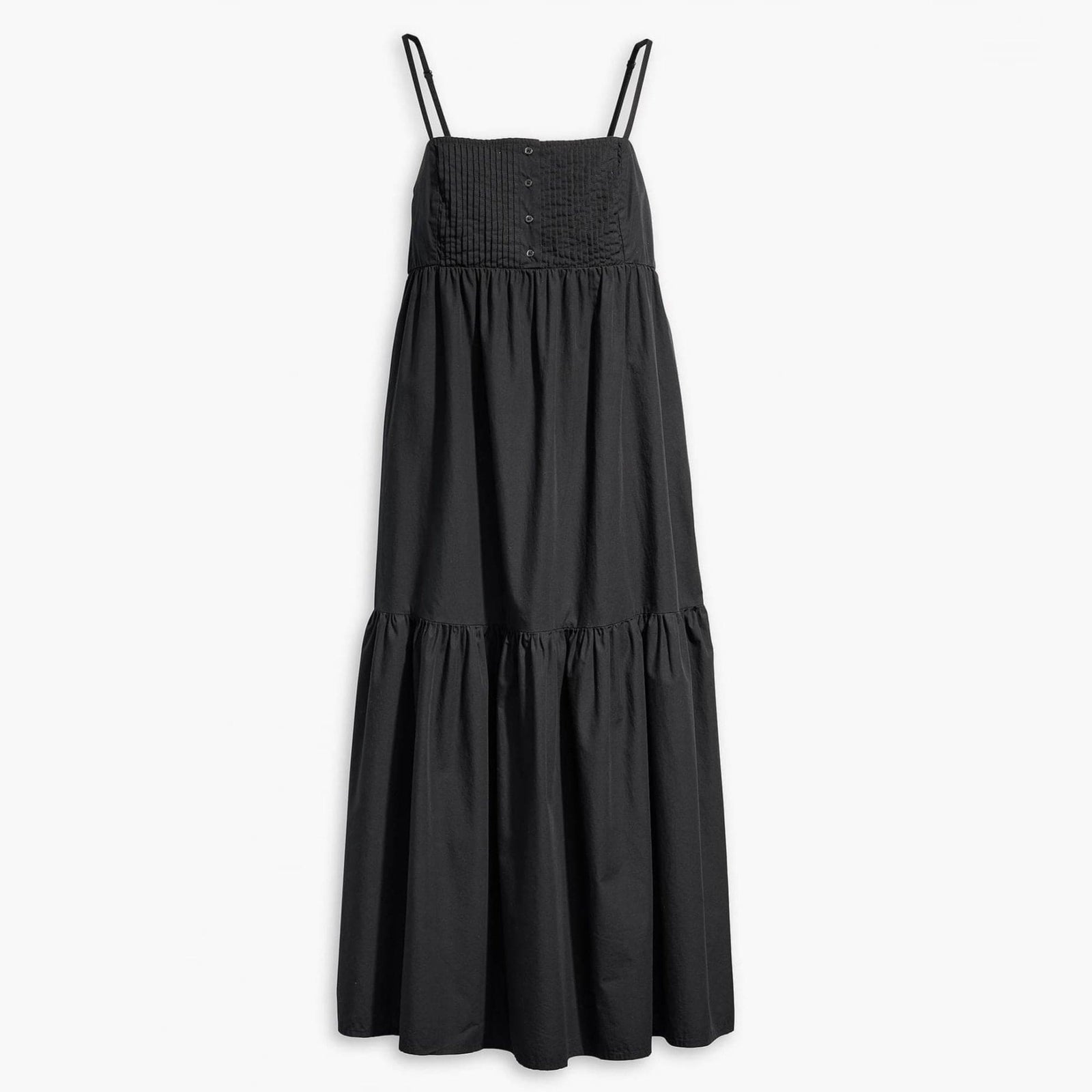 Levi's Tiered Issa Dress in Caviar Black