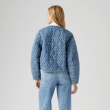 Levi's Women Rumer Quilted Liner Jacket in Faye Geo Denim Blue