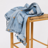 Levi's Women's Janis Utility Jacket in Good Country Days Light Wash