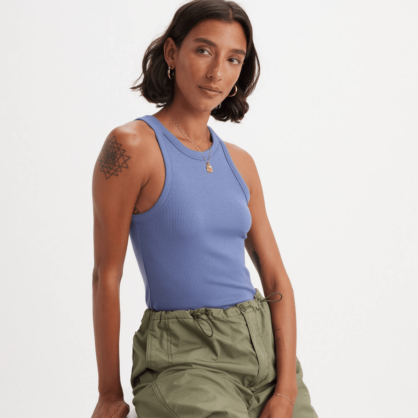 リーバイス Levis 【 Dreamy Tank Coastal Fjord Women 】 ファッション レディースファッション トップス タンクトップ レ Levis Dreamy Tank Top In Coastal Fjord Blue